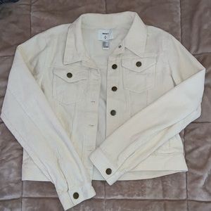 FOREVER 21 off white corduroy jacket!!!